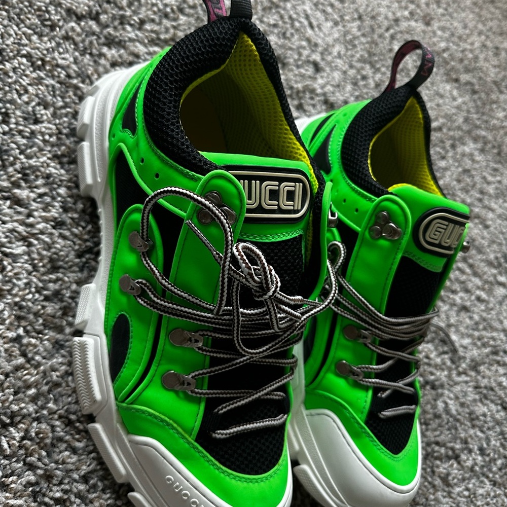Gucci Green and Black Chunky Sneakers